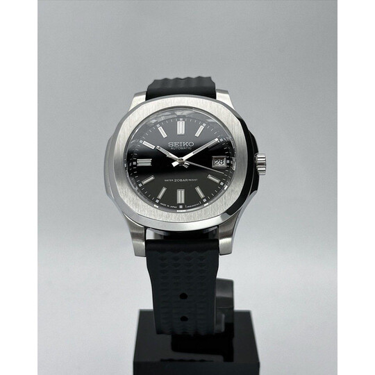 Custom Seiko Mod • Black Datejust Nautilus • 42mm